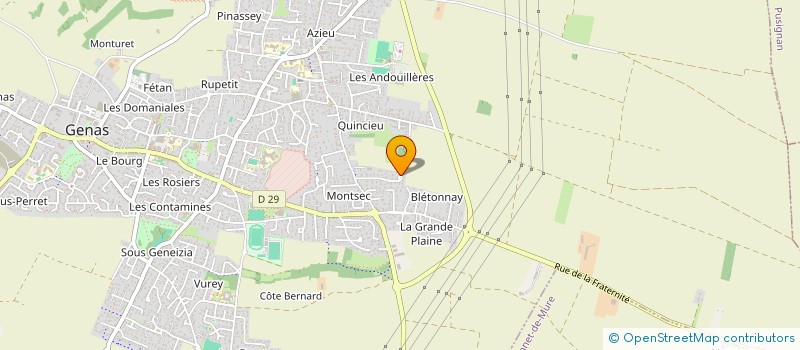 localisation de l'entreprise LES ACACIAS  GENAS