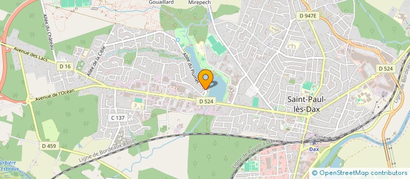 localisation de l'entreprise LES ACACIAS à SAINT-PAUL-LES-DAX