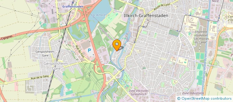 localisation de l'entreprise LES ACACIAS  ILLKIRCH-GRAFFENSTADEN