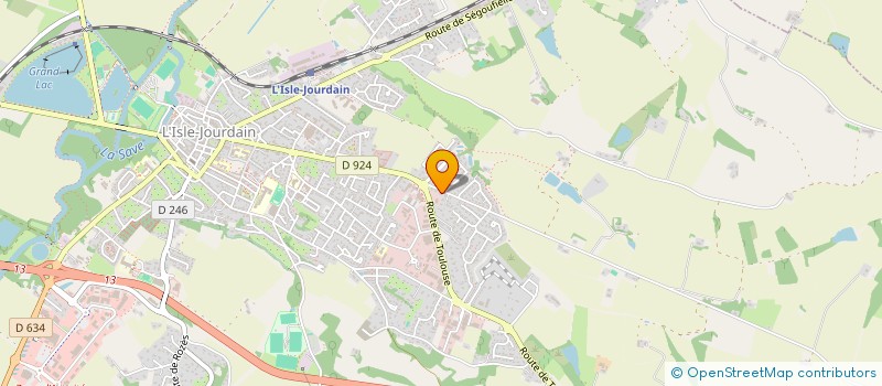 localisation de l'entreprise LES ACACIAS  L'ISLE-JOURDAIN