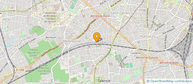 localisation de l'entreprise LES ACACIAS  TALENCE