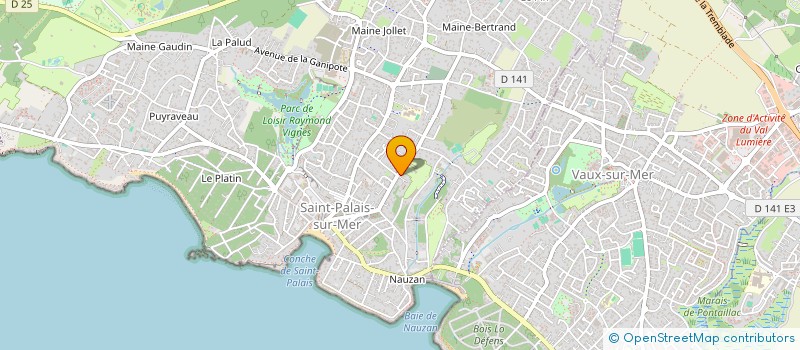 localisation de l'entreprise LES ACACIAS BDP  SAINT-PALAIS-SUR-MER