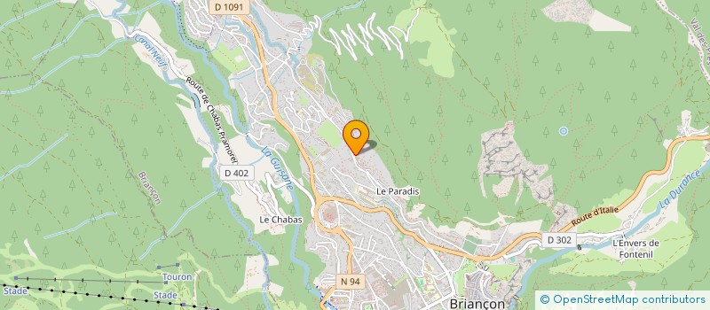 localisation de l'entreprise LES ACACIAS CENTRE DES MALADIES RESPIRATOIRES ET ALLERGIQUES  BRIANCON