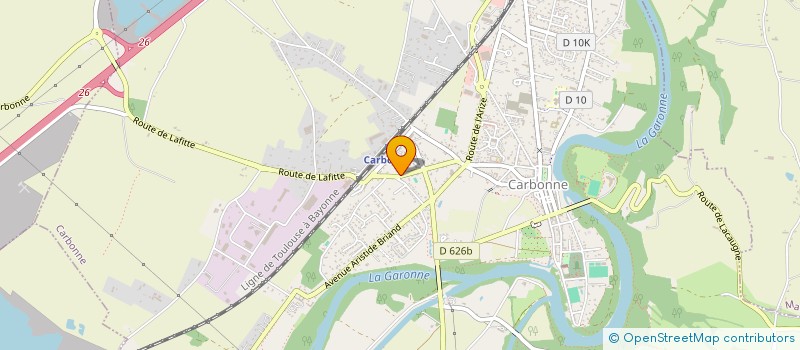 localisation de l'entreprise LES ACANTHES  CARBONNE