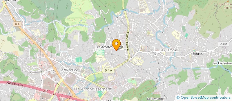 localisation de l'entreprise LES ACCATES à MARSEILLE 11EME