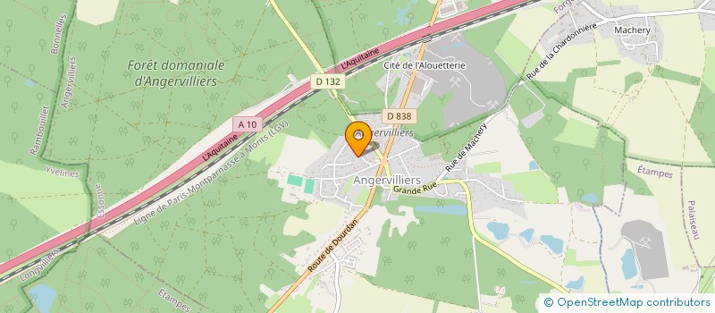 localisation de l'entreprise LES ACCORDES DU CHOEUR  ANGERVILLIERS