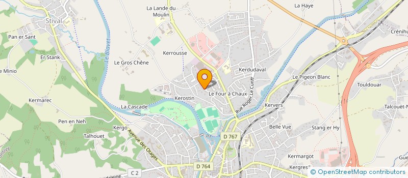 localisation de l'entreprise LES ACCORDS D YVON  PONTIVY