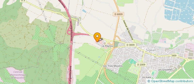 localisation de l'entreprise LES ACCORDS IMPREVUS  SIGEAN