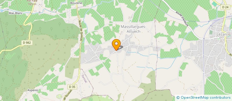 localisation de l'entreprise LES ACCROCHEURS  LEZAN