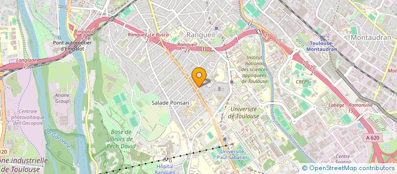 localisation de l'entreprise LES ACCROPLANCHES DE TOULOUSE  TOULOUSE