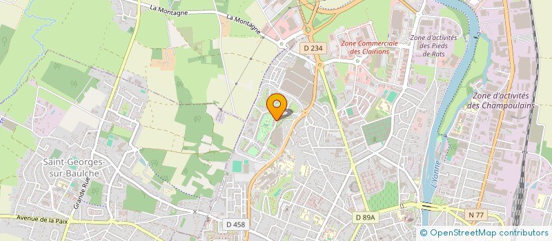 localisation de l'entreprise LES ACCROS D'ACRO à AUXERRE