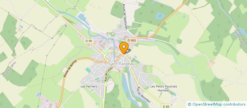 localisation de l'entreprise LES ACCROS DE LA CULTURE ET DES JEUX  SAINT-FARGEAU