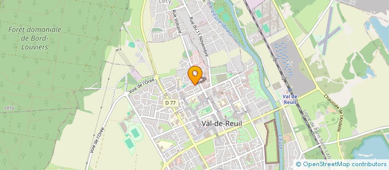 localisation de l'entreprise LES ACCROS DU FIL  VAL-DE-REUIL