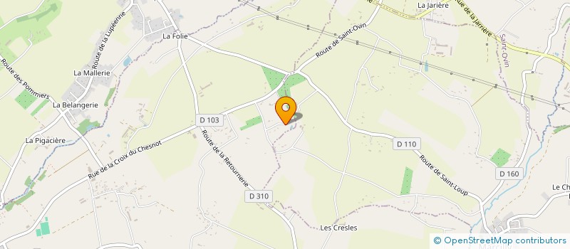 localisation de l'entreprise LES ACHARNES  SAINT-QUENTIN-SUR-LE-HOMME