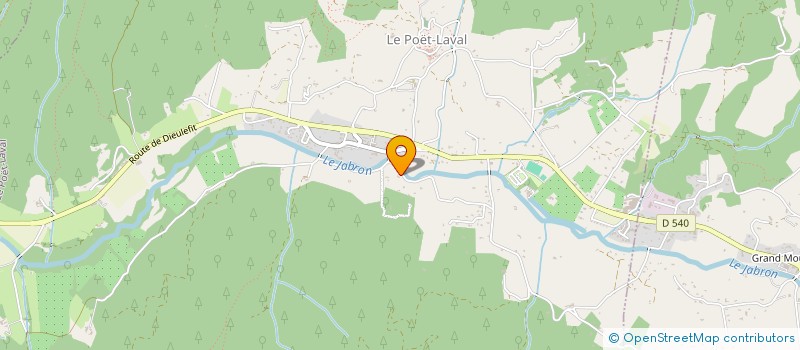 localisation de l'entreprise LES ACHARNES DU PICODON  LA BATIE-ROLLAND