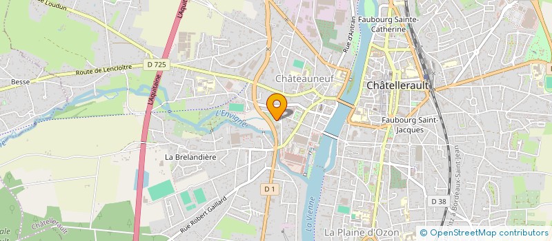 localisation de l'entreprise LES ACOLYTES  CHATELLERAULT