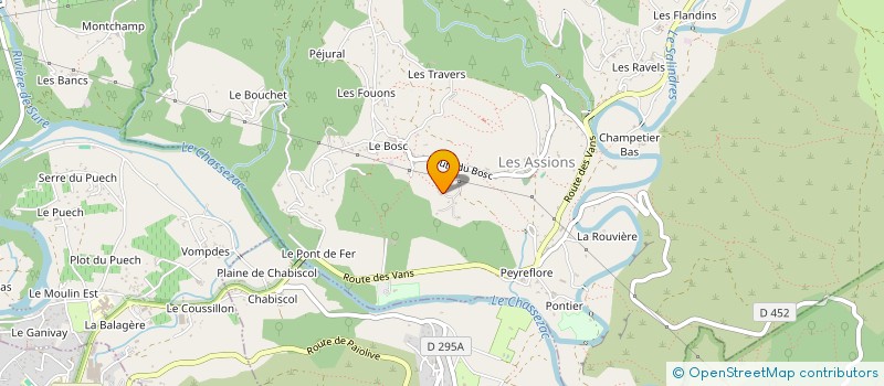 localisation de l'entreprise LES ACROBATES DES CIMES à LES ASSIONS