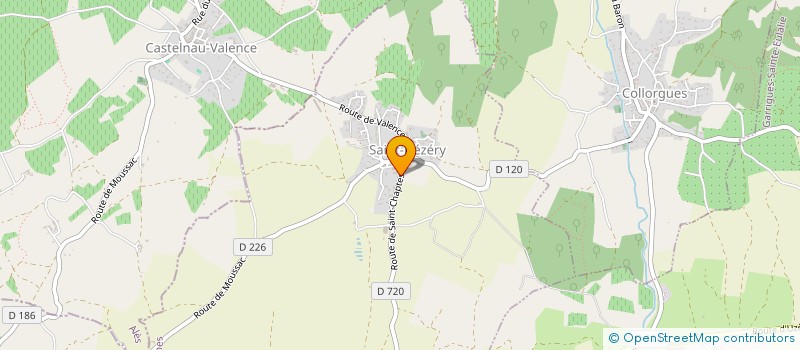 localisation de l'entreprise LES ACROS DU ROCK  LA CALMETTE