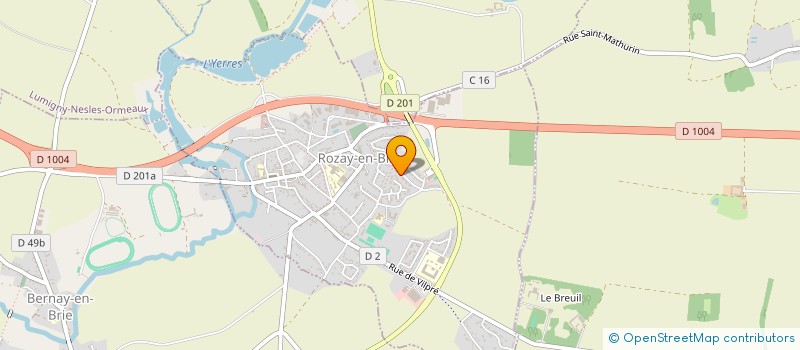 localisation de l'entreprise LES ACTEURS DU LIVRE ET DE L'EDITION ASSOCIES  ROZAY-EN-BRIE