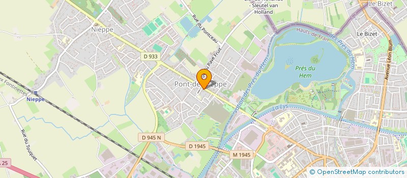 localisation de l'entreprise LES ACTEURS NIEPPOIS ALLIANCE COMMERCIALE  NIEPPE