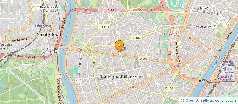 localisation de l'entreprise LES ACTIONS DE LA FINANCE RESPONSABLE à BOULOGNE-BILLANCOURT