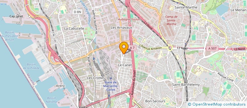 localisation de l'entreprise LES ACTIVEES à MARSEILLE