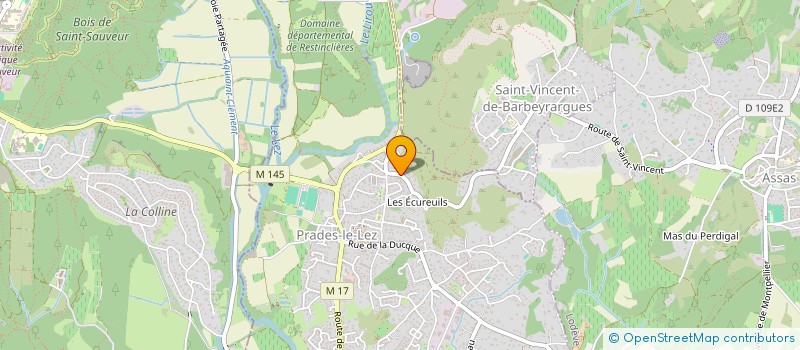 localisation de l'entreprise LES ADEPTES DES BISOUS DE PRADES-LE-LEZ à PRADES-LE-LEZ