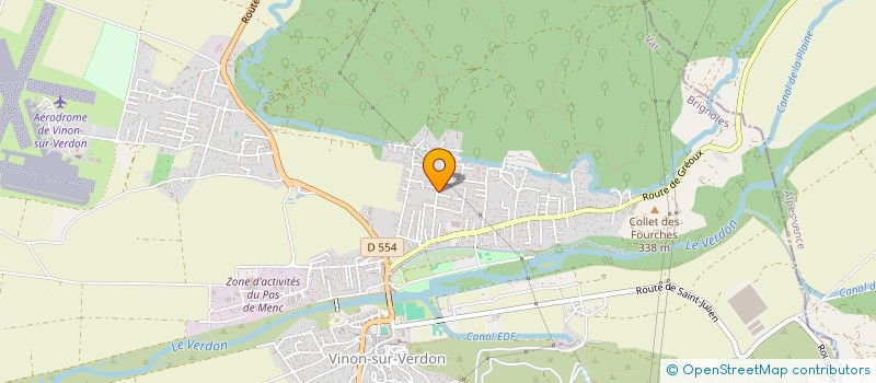localisation de l'entreprise LES ADRECHS à VINON-SUR-VERDON