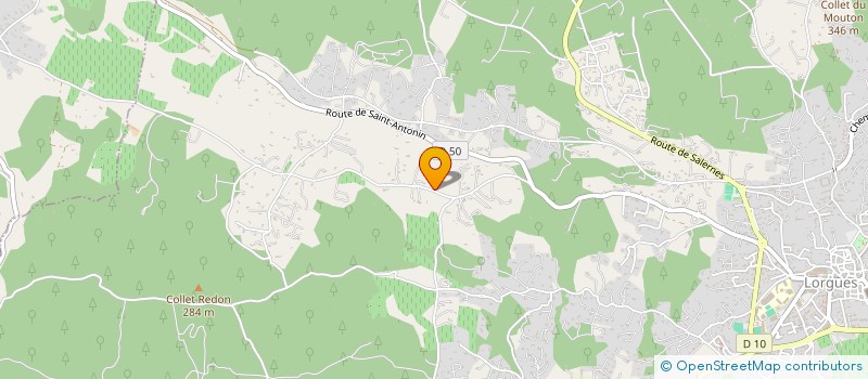 localisation de l'entreprise LES ADRETS  LORGUES