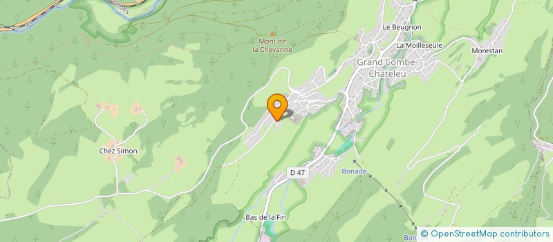 localisation de l'entreprise LES ADRETS  GRAND'COMBE-CHATELEU