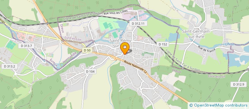 localisation de l'entreprise LES ADRETS à SAINT-REMY-SUR-AVRE