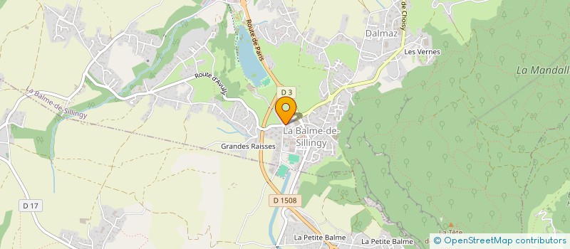localisation de l'entreprise LES ADRETS à LA BALME-DE-SILLINGY