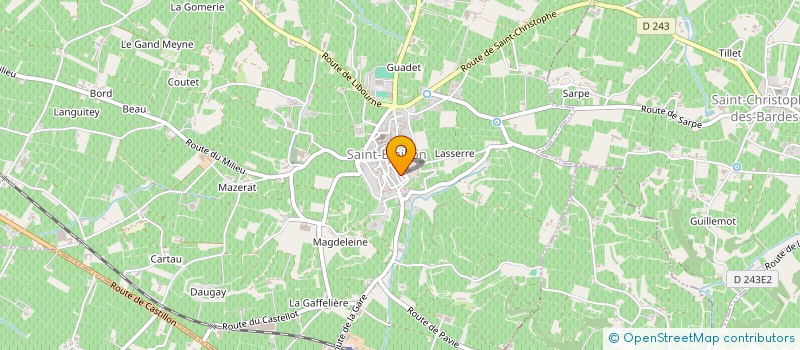 localisation de l'entreprise LES ADRETS VERDOYANTS  SAINT-ETIENNE-DE-LISSE