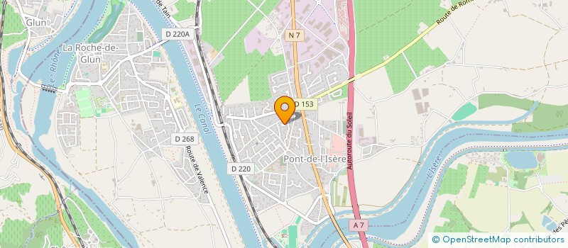 localisation de l'entreprise LES ADRIVI  PONT-DE-L'ISERE