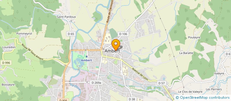 localisation de l'entreprise LES ADROITS à AMBERT