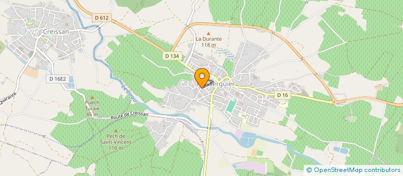 localisation de l'entreprise LES ADVENTICES  PUISSERGUIER