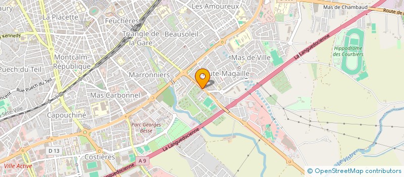 localisation de l'entreprise LES AFFAIRES DU MIDI  NIMES