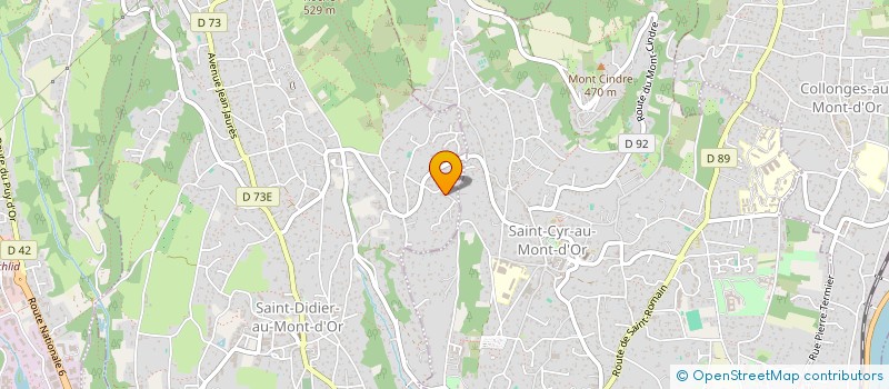 localisation de l'entreprise LES AFFICHEURS RESPONSABLES  SAINT-DIDIER-AU-MONT-D'OR