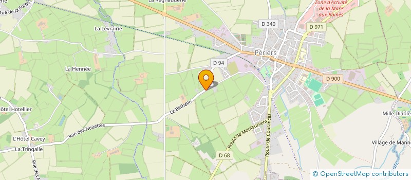localisation de l'entreprise LES AFFINEURS DU BETHELIN  PERIERS