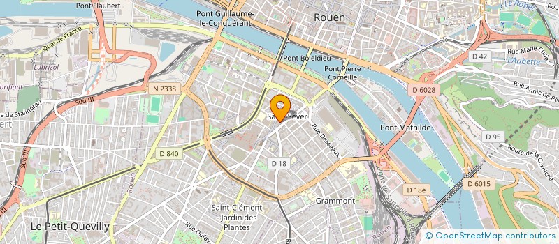 localisation de l'entreprise LES AFFLUENTS à ROUEN