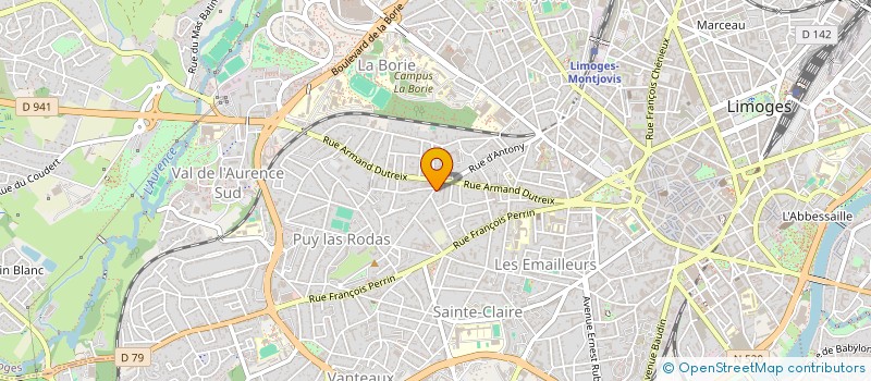 localisation de l'entreprise LES AFFOLE-E-S DE LA FRANGE - DROIT DANS NOS BOTTES, FOU DANS NOTRE TETE à LIMOGES