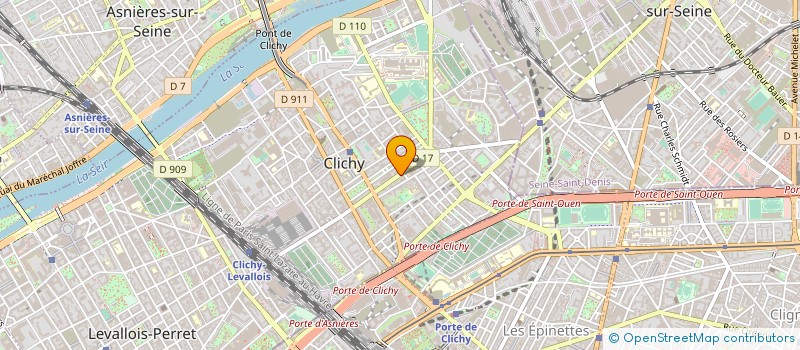 localisation de l'entreprise LES AFFRANCHIES à CLICHY