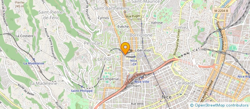 localisation de l'entreprise LES AFFRANCHIES à NICE