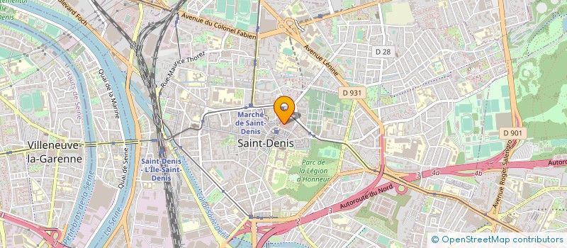 localisation de l'entreprise LES AFFRANCHIS à SAINT-DENIS