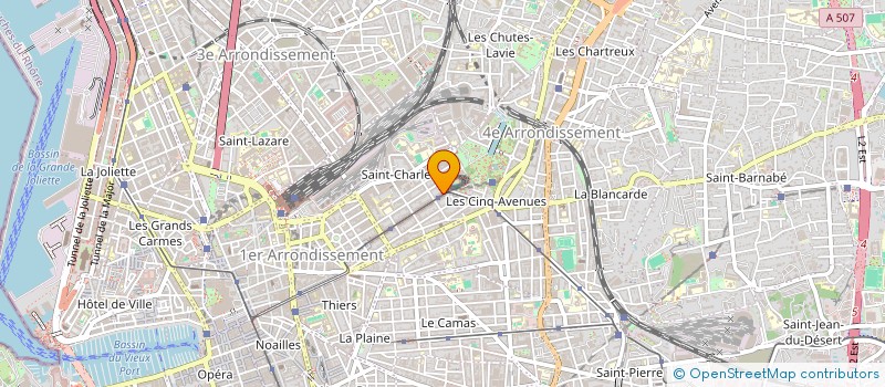 localisation de l'entreprise LES AFFRANCHIS R.C. à MARSEILLE