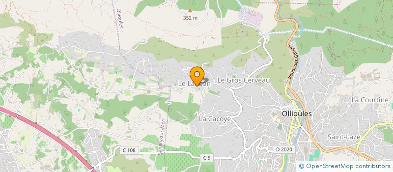 localisation de l'entreprise LES AGAPANTHES à OLLIOULES
