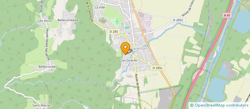 localisation de l'entreprise LES AGAPANTHES  CHAPAREILLAN