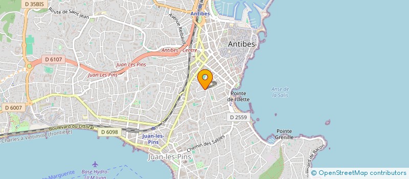 localisation de l'entreprise LES AGAPANTHES à ANTIBES