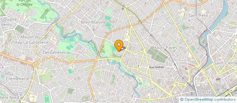 localisation de l'entreprise LES AGAPANTHES à NANTES