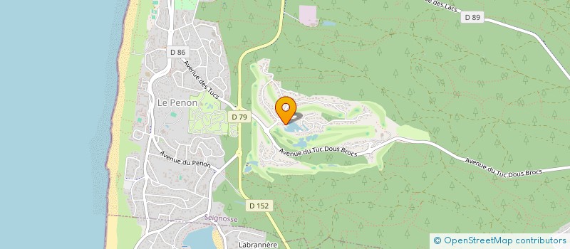 localisation de l'entreprise LES AGAPANTHES  SEIGNOSSE